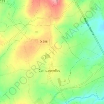 L'Aunay地形图、海拔、地势