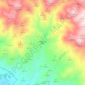 Rambla del Agua地形图、海拔、地势