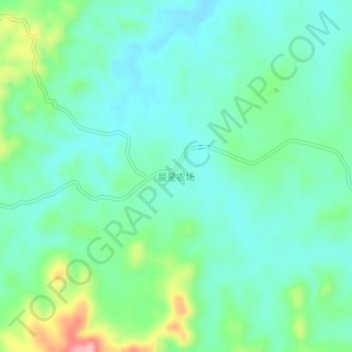 晨星农场地形图、海拔、地势