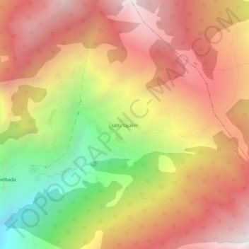 satti, tajakot地形图、海拔、地势