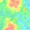Whitinsville地形图、海拔、地势