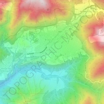 Dorga地形图、海拔、地势