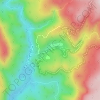 Yarrangobilly Caves地形图、海拔、地势