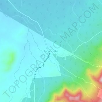 Tucunduba地形图、海拔、地势