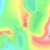 Larstinden地形图、海拔、地势