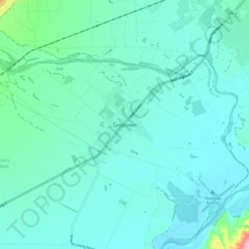 Greytown地形图、海拔、地势