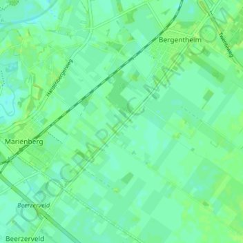 Gouden Ploeg地形图、海拔、地势