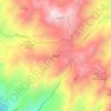 Berlín地形图、海拔、地势