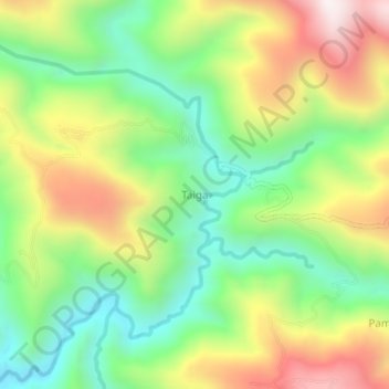 Taiga地形图、海拔、地势