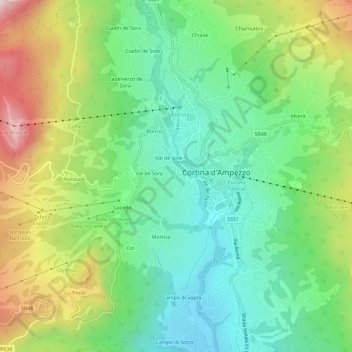 Crignes地形图、海拔、地势