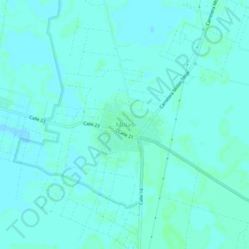 Molas地形图、海拔、地势