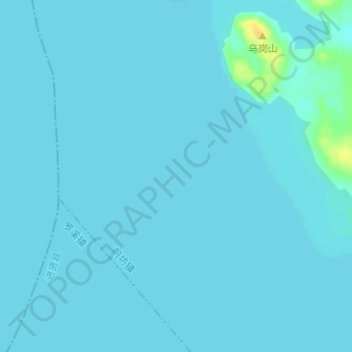 青岚湖地形图、海拔、地势