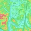 岭底地形图、海拔、地势