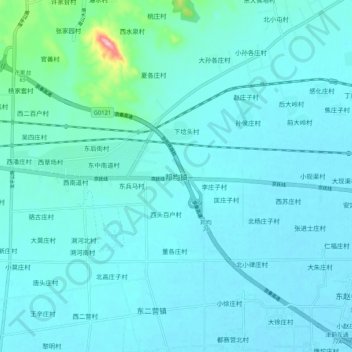 邦均镇地形图、海拔、地势