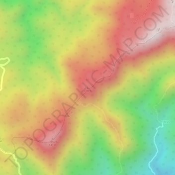加锥飞地形图、海拔、地势