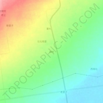 田村地形图、海拔、地势