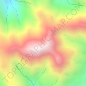 Mt. Kemalugong地形图、海拔、地势