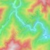 一里坪地形图、海拔、地势
