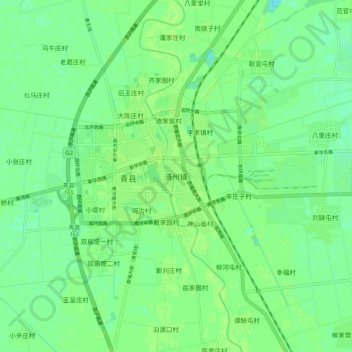 清州镇地形图、海拔、地势