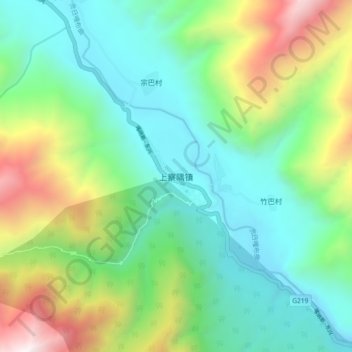 上察隅镇地形图、海拔、地势