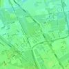 东半壁店村地形图、海拔、地势