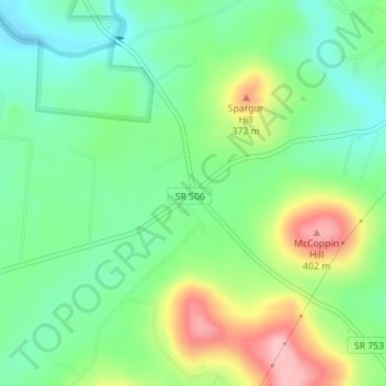 Carmel地形图、海拔、地势