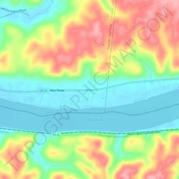 Utopia地形图、海拔、地势