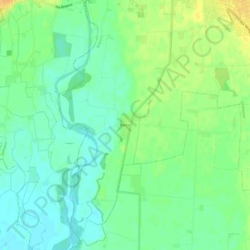 Barco地形图、海拔、地势