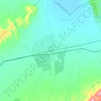 Sened地形图、海拔、地势