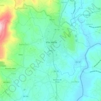 Chelo地形图、海拔、地势