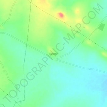 Asundi地形图、海拔、地势