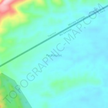 Pachacutec地形图、海拔、地势