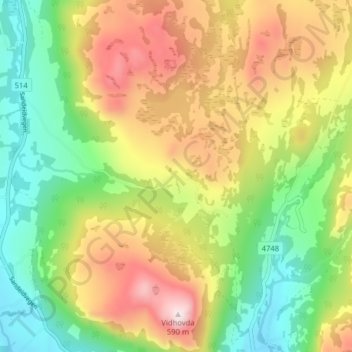 Aukland地形图、海拔、地势