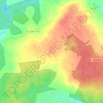 Митрополье地形图、海拔、地势