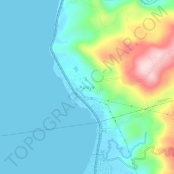 Aplaya地形图、海拔、地势