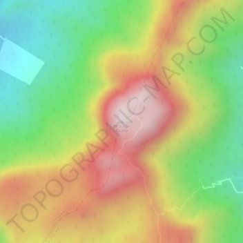 Pedra da Rajada地形图、海拔、地势