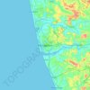 Mangaluru地形图、海拔、地势