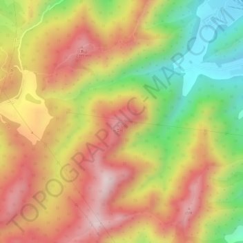 云台山地形图、海拔、地势