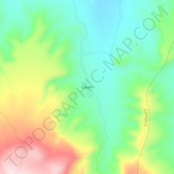 Cayalti地形图、海拔、地势