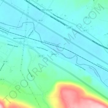 Harbor地形图、海拔、地势