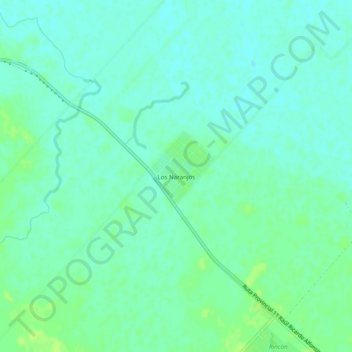 Los Naranjos地形图、海拔、地势