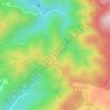 四明山观景台地形图、海拔、地势