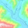 瓦泽地形图、海拔、地势