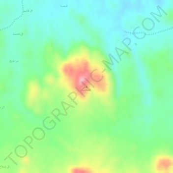 الضارب地形图、海拔、地势