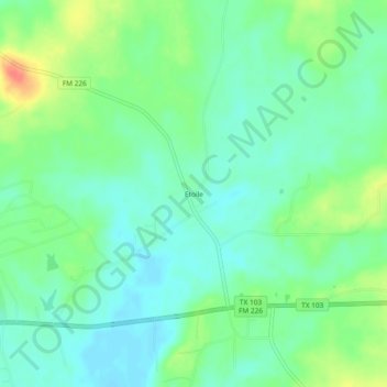 Etoile地形图、海拔、地势
