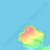 Dinas Head地形图、海拔、地势