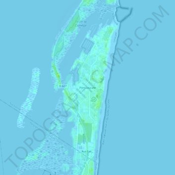 Port-Leucate地形图、海拔、地势