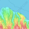 乾華村地形图、海拔、地势