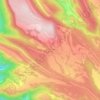 Porquera del Butrón地形图、海拔、地势