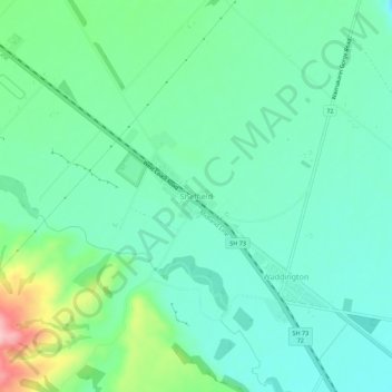 Sheffield地形图、海拔、地势